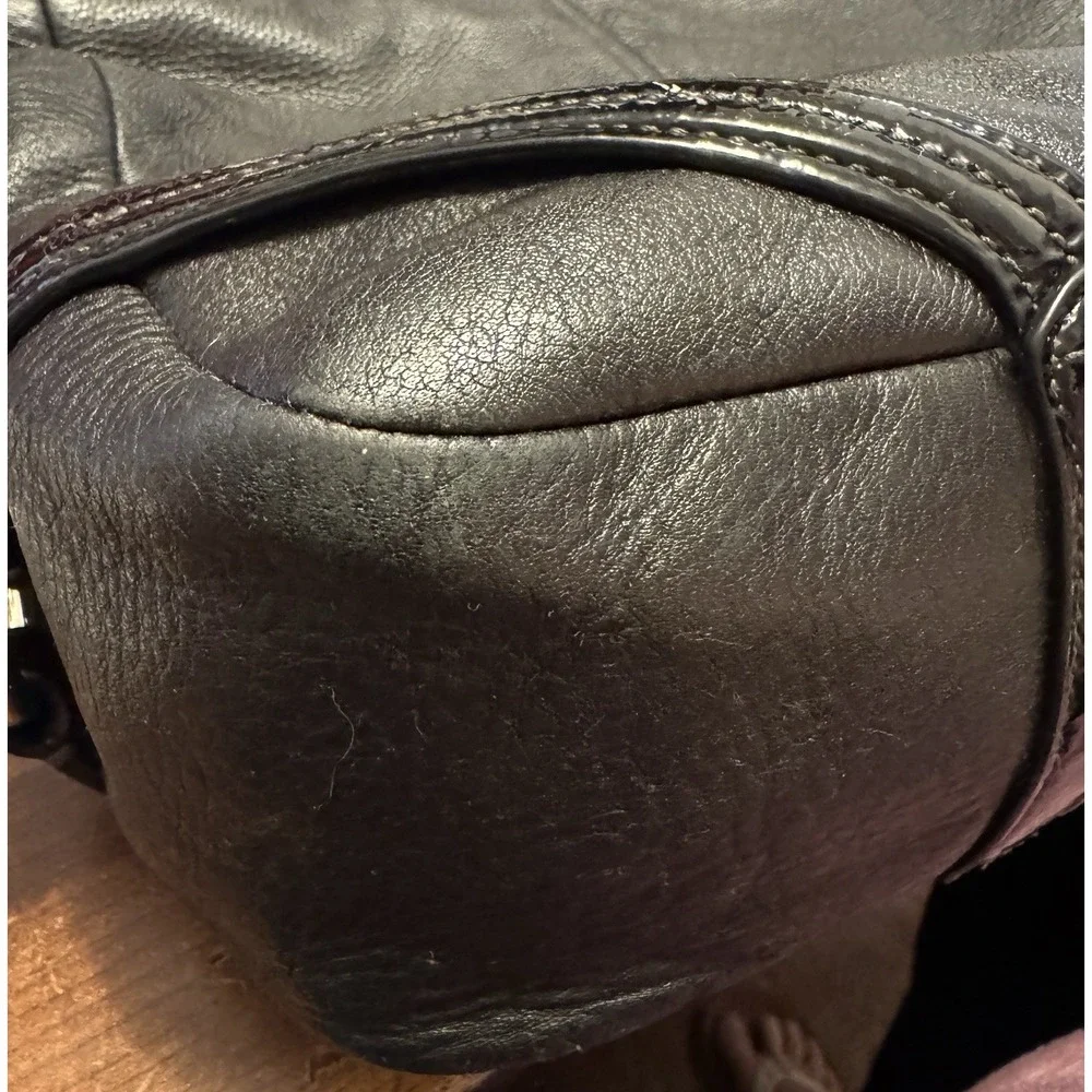Coach Chelsea Leather Katarina Hobo Bag #18903 Black Pebbled Leather Classic Y2K